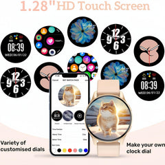 Smart Watch for Women Touch Screen Waterproof Fitness Tracker DIY Watch Face