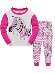 Cartoon Animal Girls Pajamas Set - Christmas Promotion