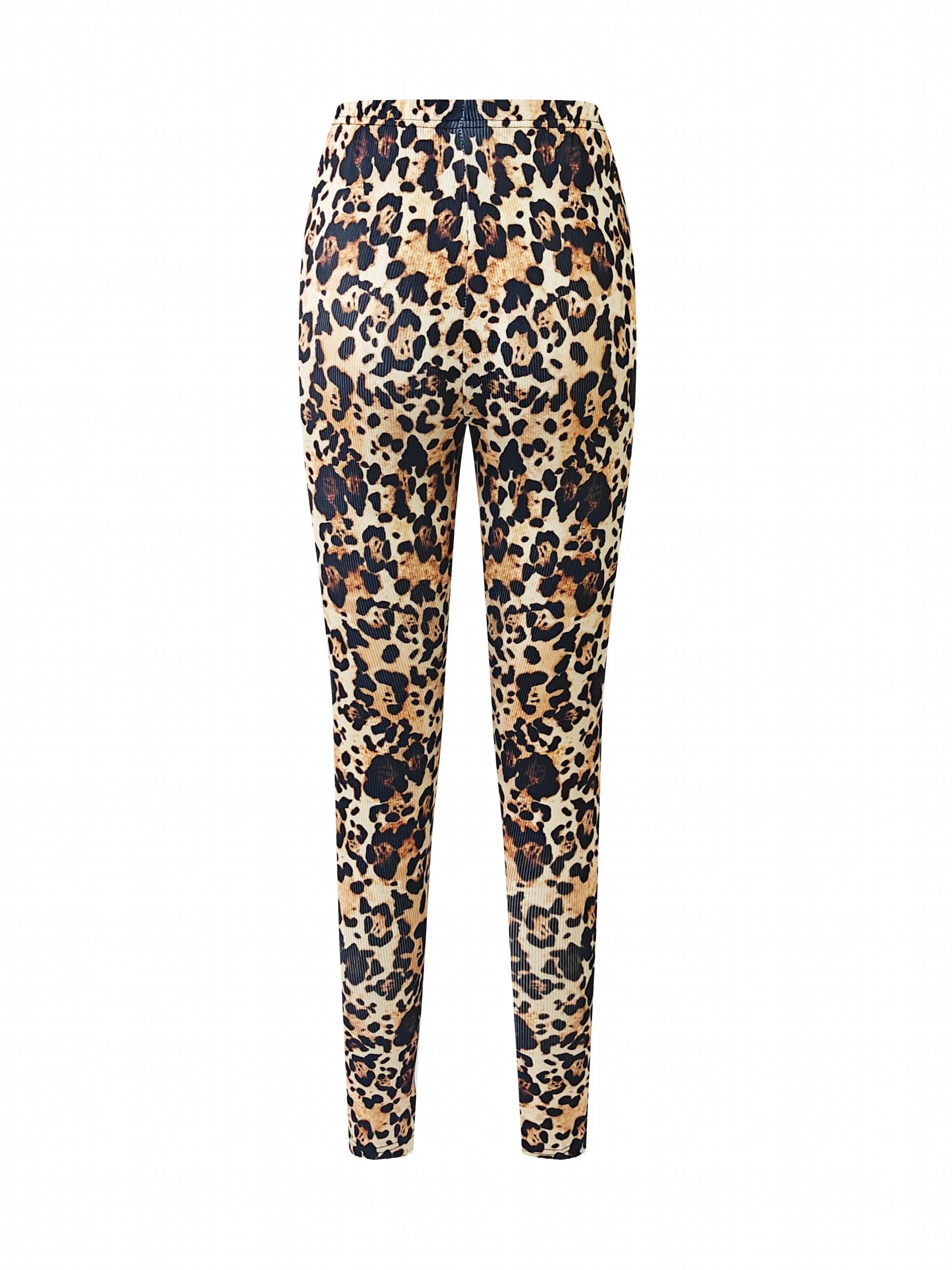 Leopard Print High Stretch Yoga Pants
