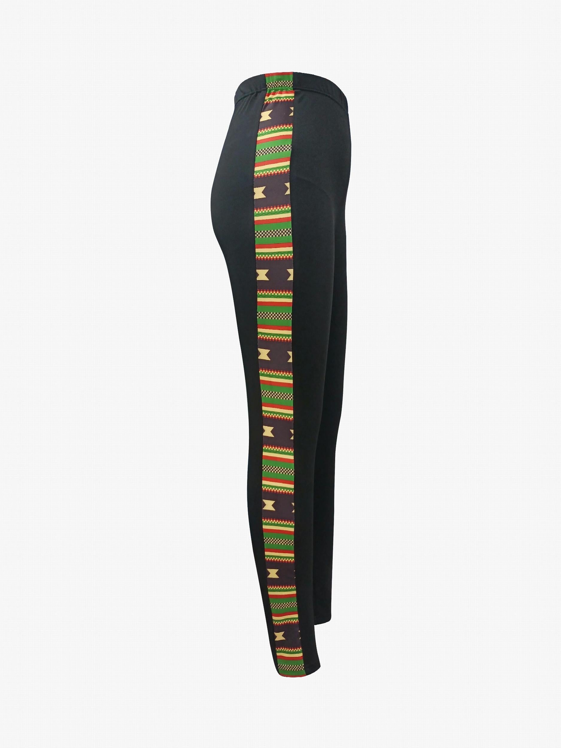 Side Paneled Skinny Leggings High Waist Stretchy Leggings