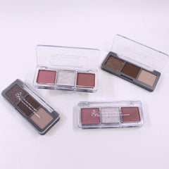 3-in-1 Eyeshadow Palette with Shimmer, Glitter, & Matte Finish