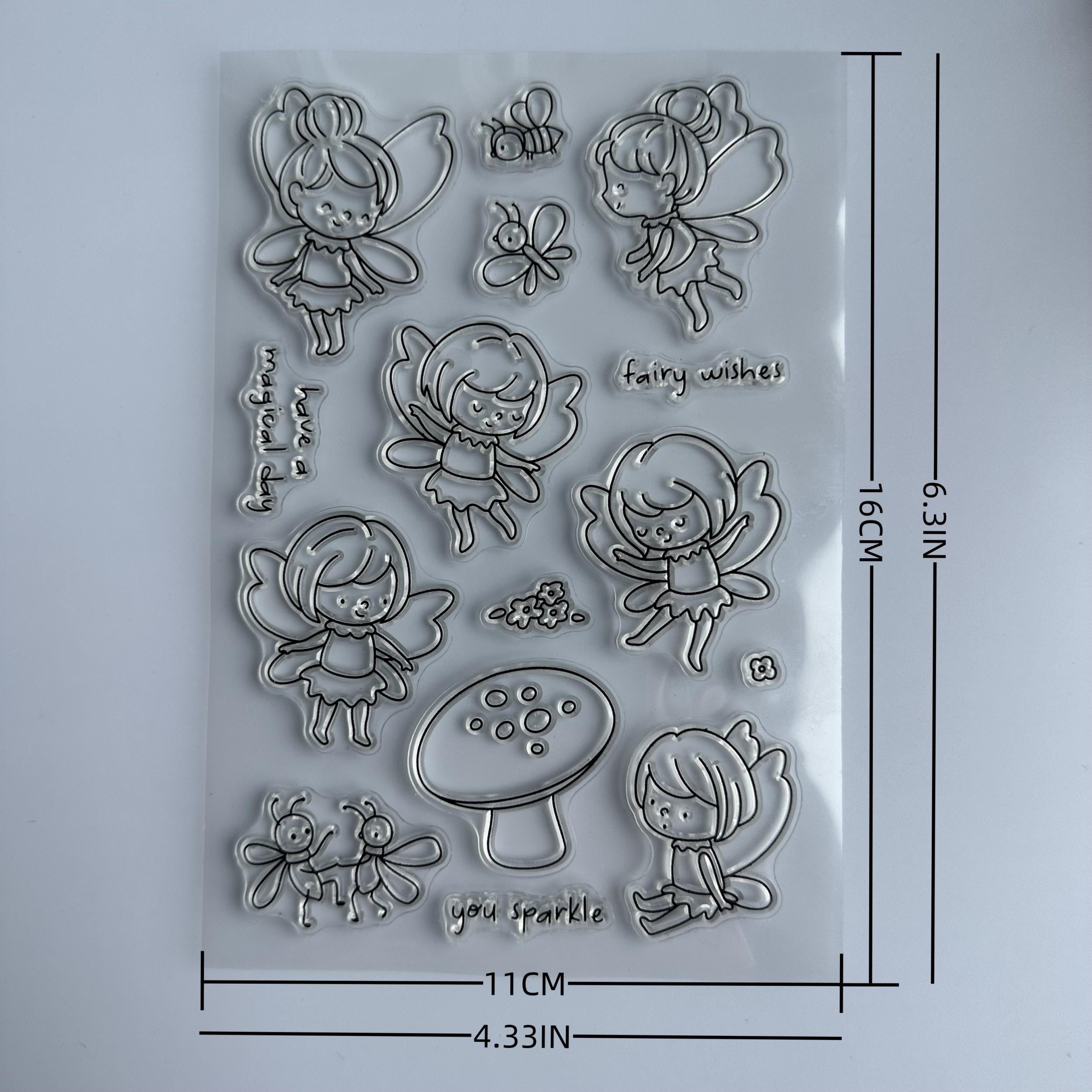Reusable Cartoon Transparent Stamps for Unique Crafts