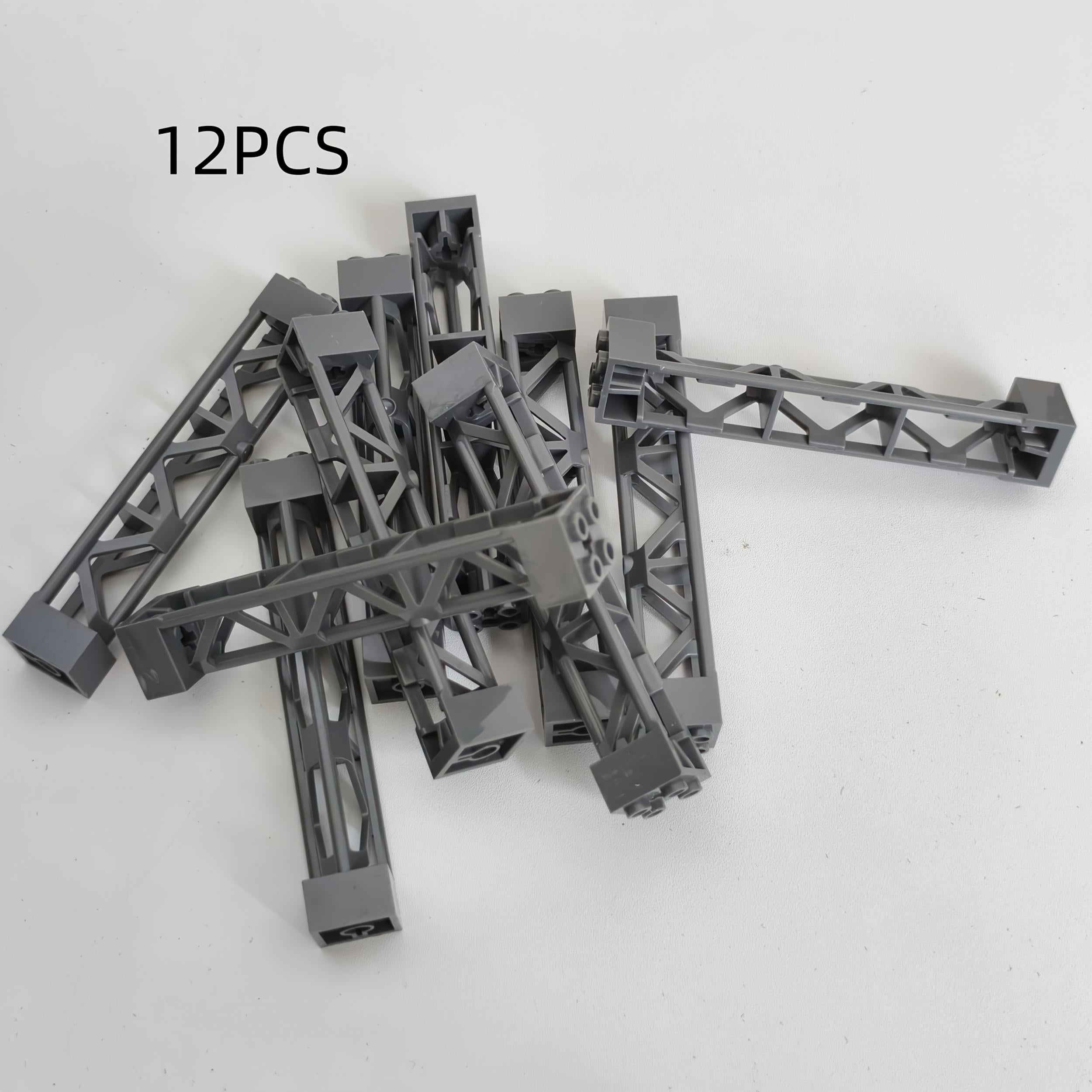 12pcs 2X2X10 Support Blocks for Building Bridges Train Tracks Tower Buildings