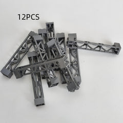 12pcs 2X2X10 Support Blocks for Building Bridges Train Tracks Tower Buildings