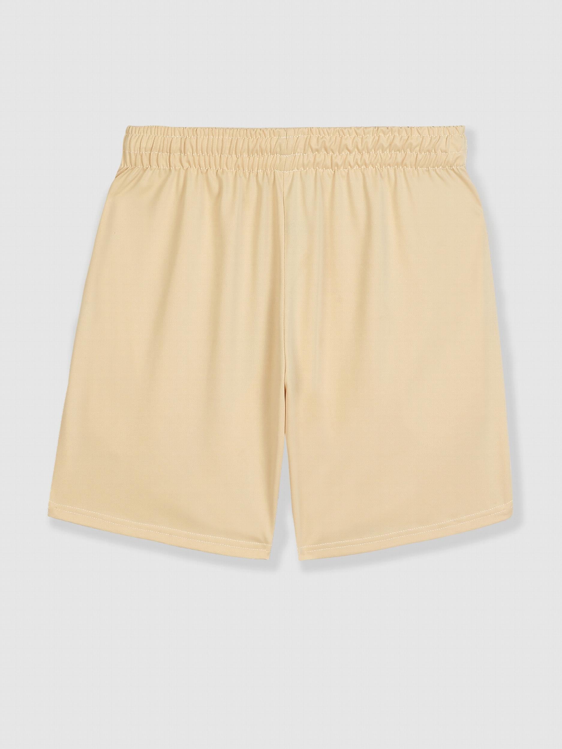 Men's Rose Print Drawstring Shorts with Pockets