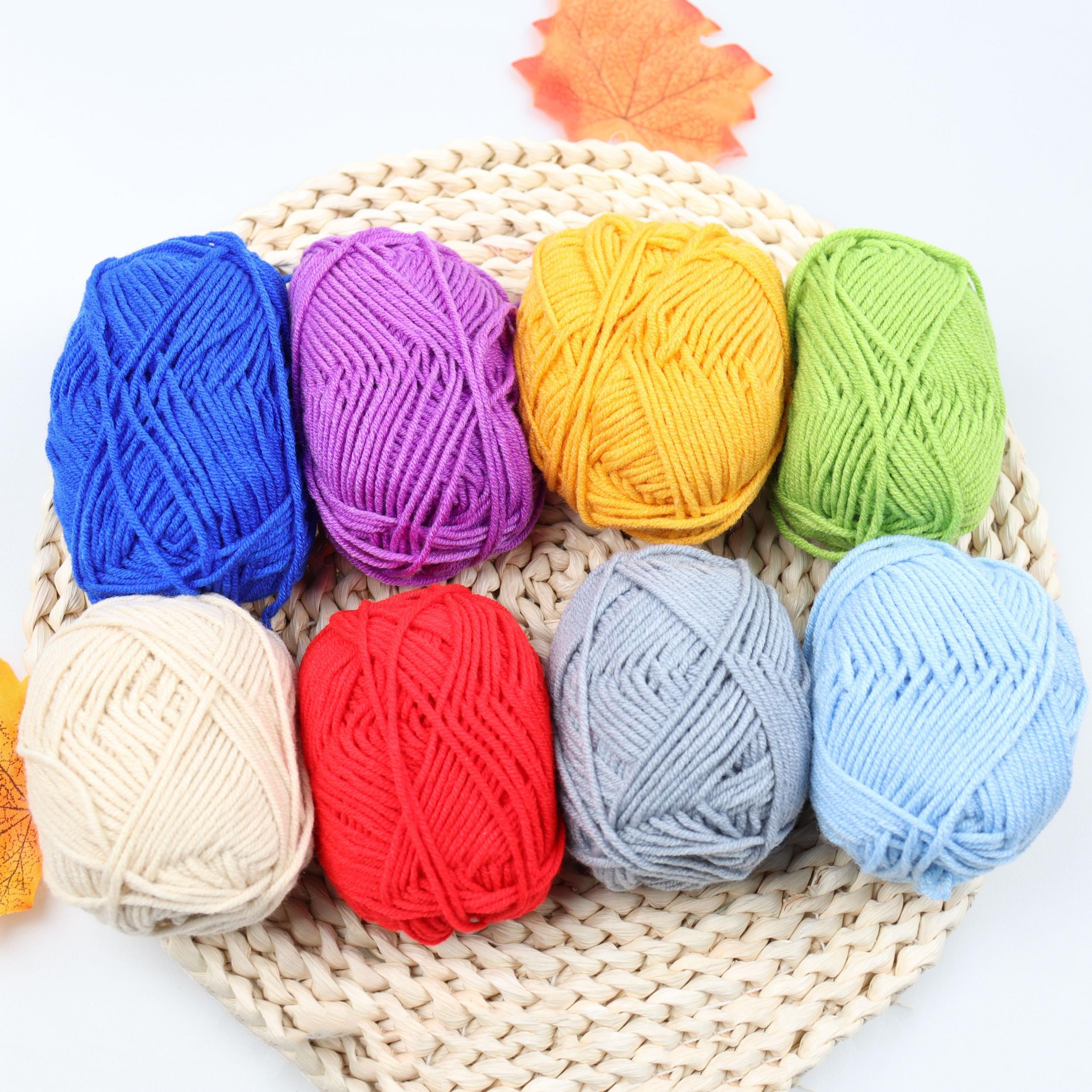 Colorful 4-Layer Cotton Yarn for Crocheting & Knitting