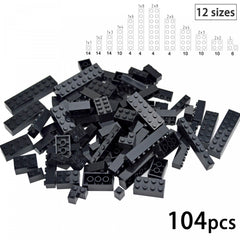 104pcs Mixed Building Blocks City Classic Creative Bricks Bulk Model Educational