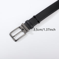 Men's Leather Belt Pin Buckle Casual Jeans Pants Waist Strap