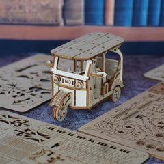 DIY Motorcycle Model Kit 3D Wooden Puzzle Building Blocks Toy