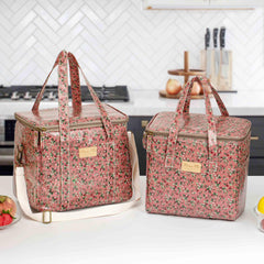 Floral Insulated Bag Large Capacity Cooler Bag