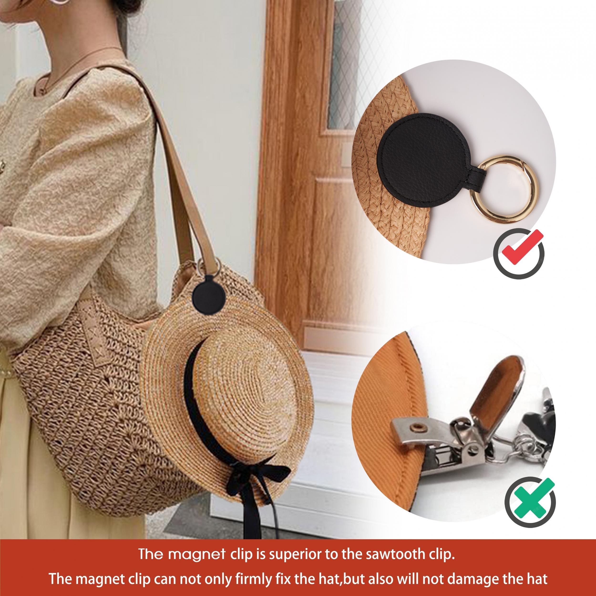 Magnetic Travel Hat Clip Keychain Portable Wide Brim Hat Clip