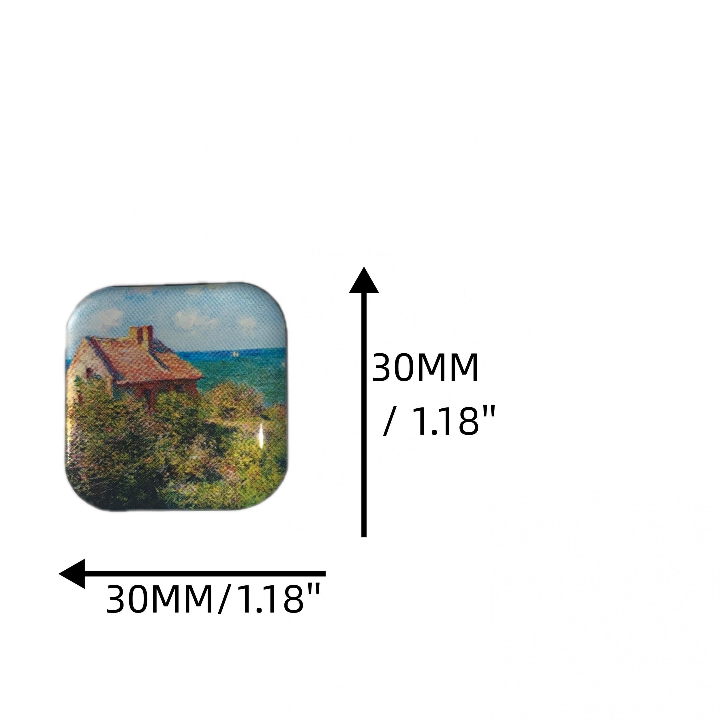 Monet Series Fridge Magnets Decorative Whiteboard Magnets for Office and Kitchen