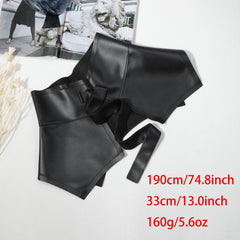 Lace up Cinch Belt Bowknot Wide Corset Waistband Adjustable Skirt Belt