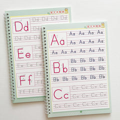 Alphabet Groove Tracing Book Set, Reusable w/ Pen & Refills