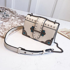 Retro Lock Small Bag Women's Chain Shoulder Bag Messenger Bag