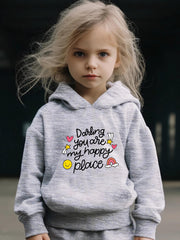 Happy Place Pattern Hoodie & Sweatpants Set