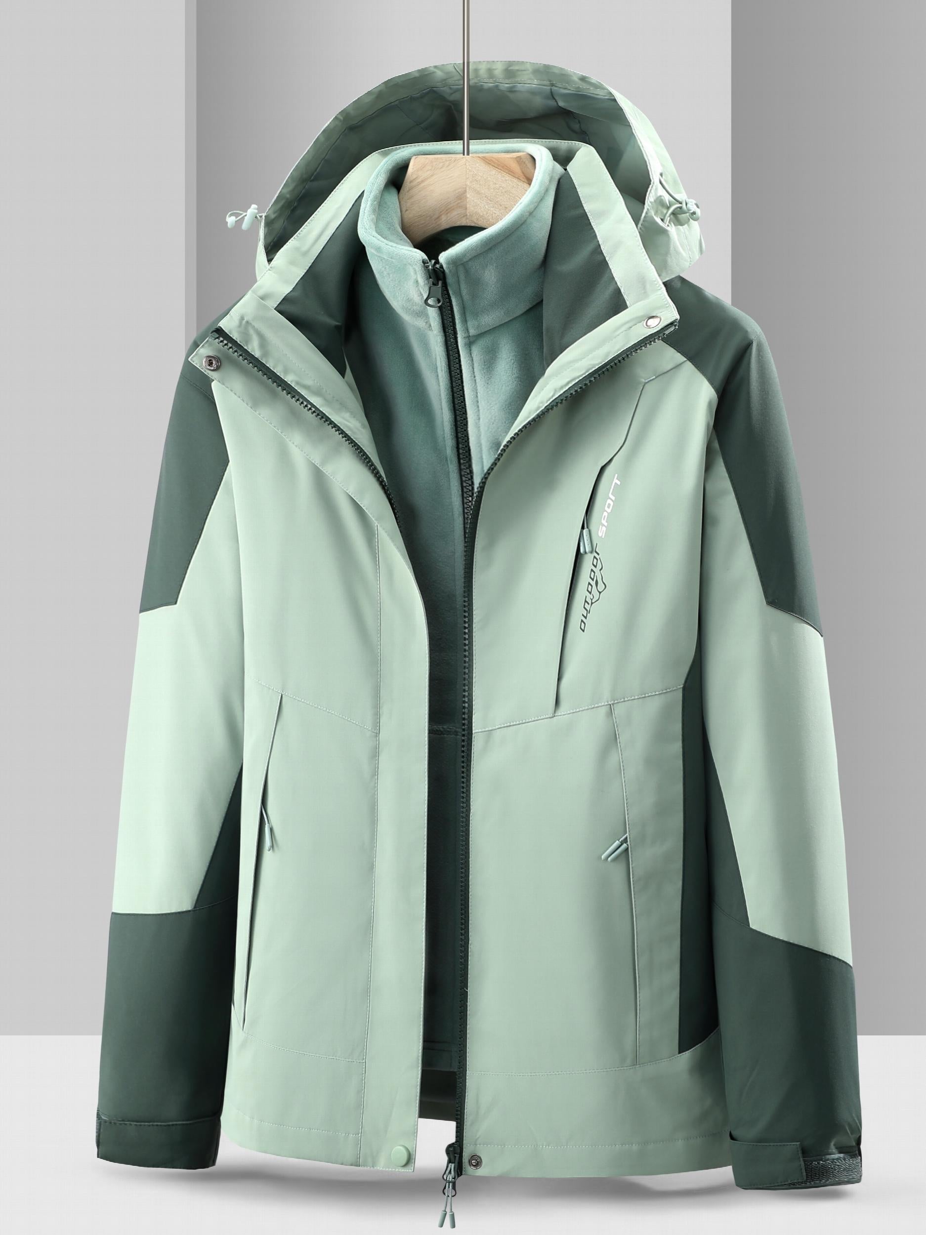 3 in 1 Block Punch Jacket Casual Waterproof Windproof Jacket