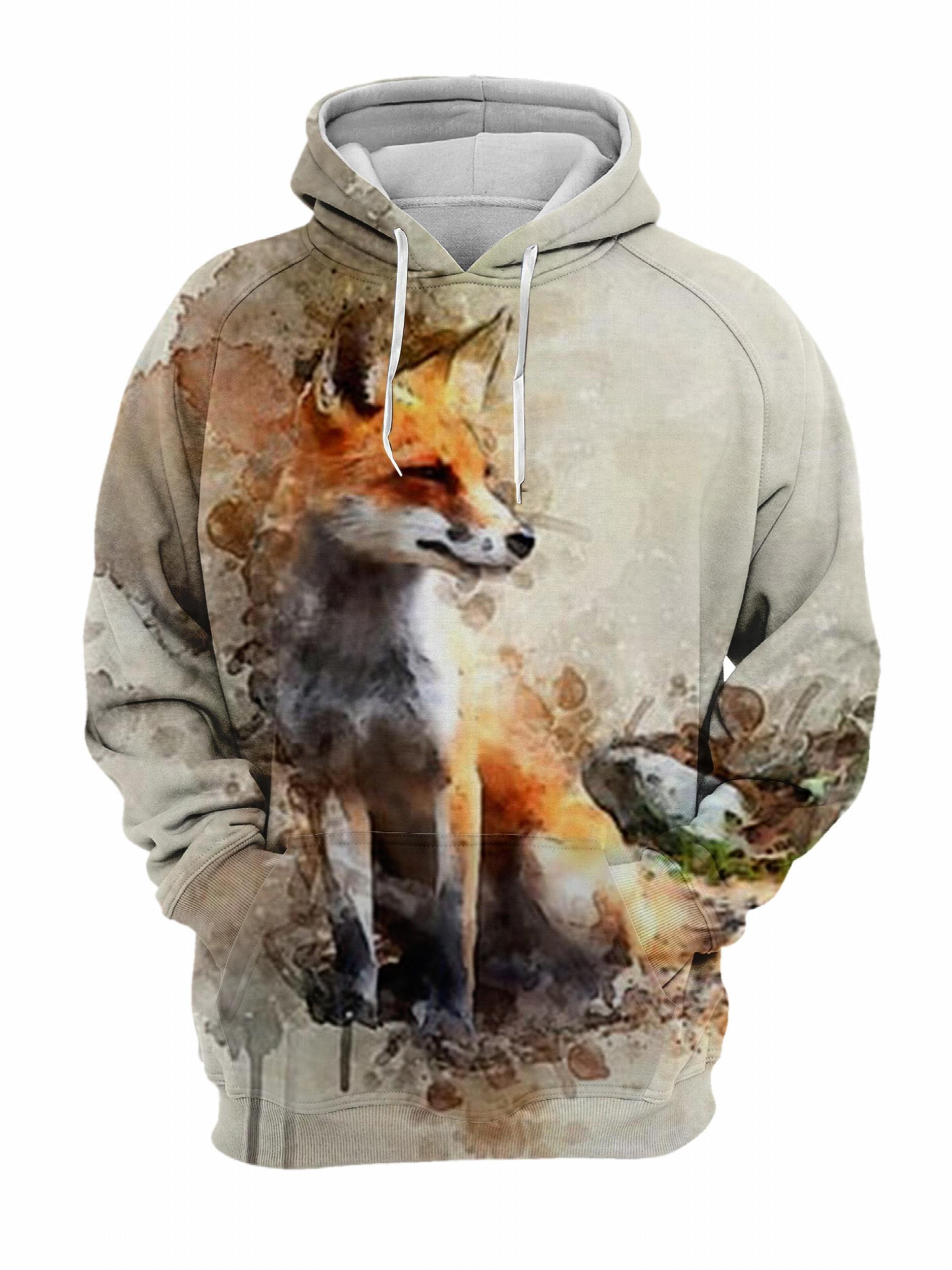 Men's Butterfly Graphic Hoodie Active Stretch Breathable Sweatshirt