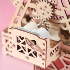 3D Wooden Ferris Wheel Music Box Puzzle - Creative Rotating Ferris Wheel