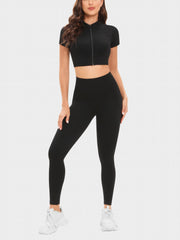 2pcs Yoga Set Tops & Leggings Women's Activewear