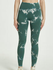 Tie Dye Slim Fit Leggings High Waist Yoga Workout Running Pants