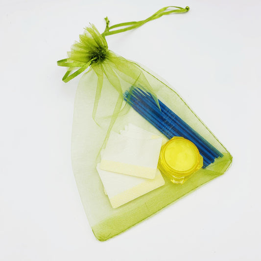 Eyelash Extension Remover Kit - Gentle Cream, Eye Pads, Micro Brushes