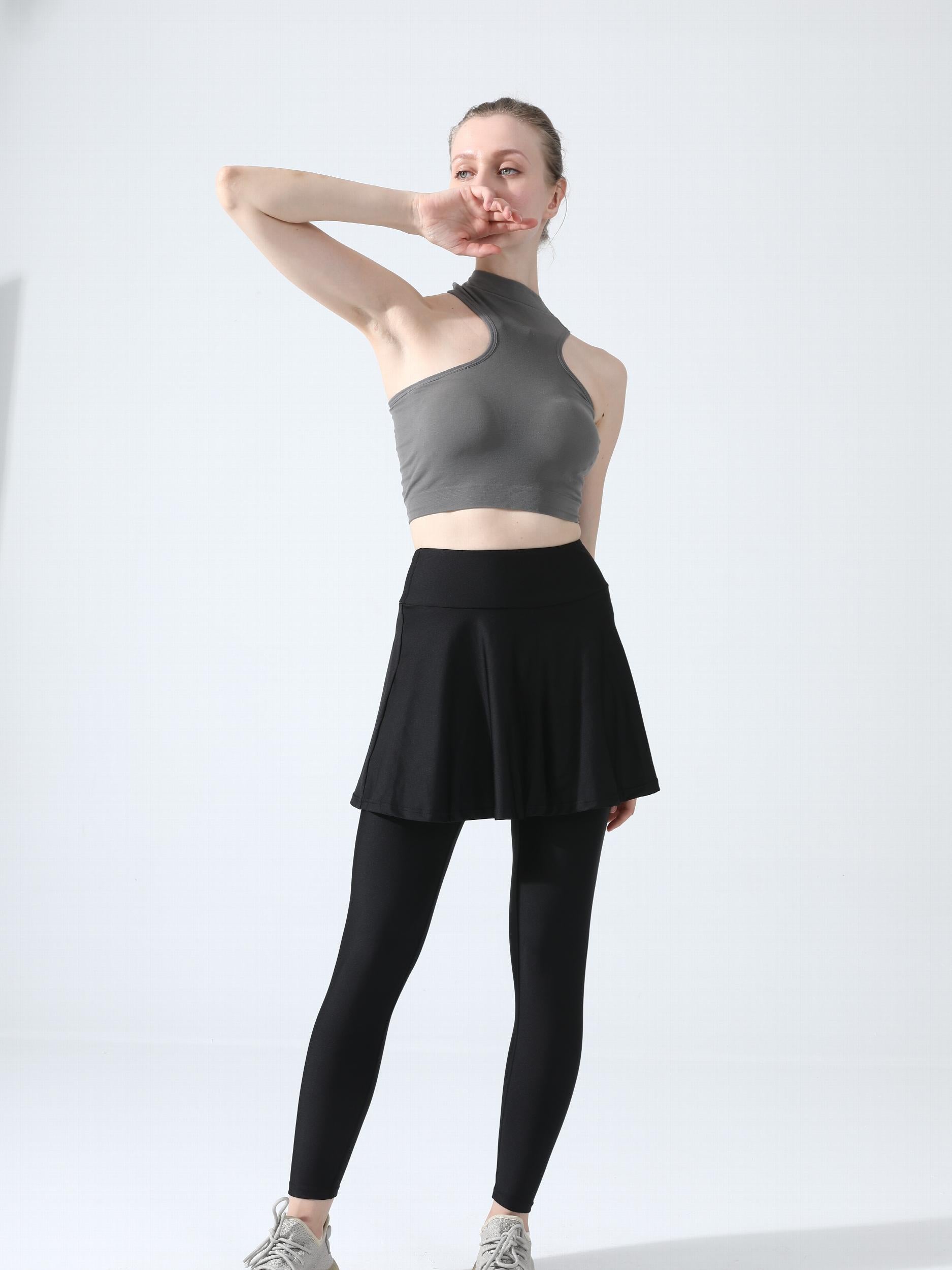 2 in 1 Sports Skirts With Leggings Running Golf Tennis Skorts Women's Activewear