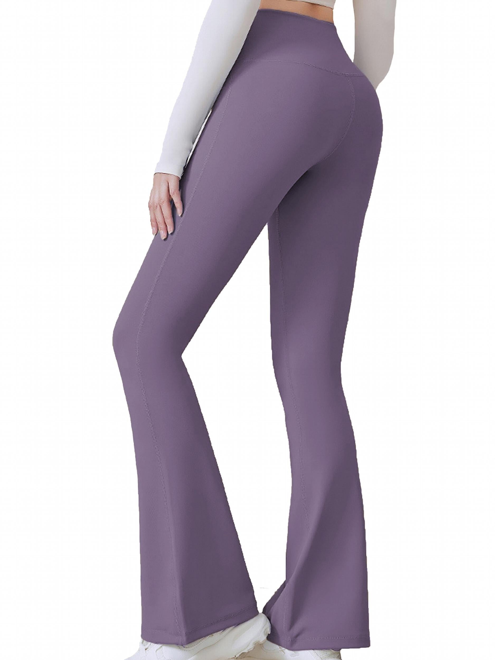High Waist Flared Pants Sports Fitness Yoga Running Trousers Women's Activewear