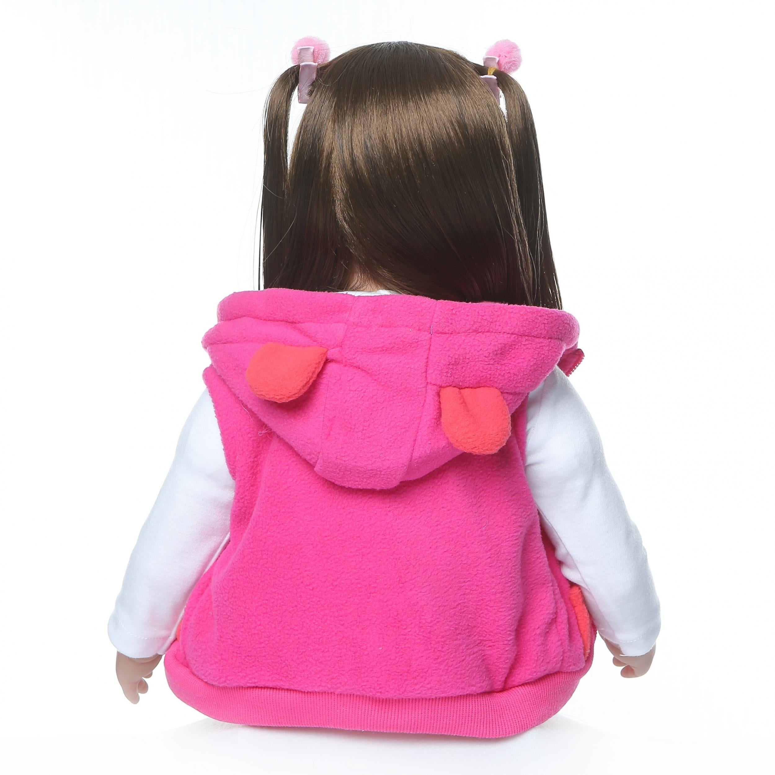 24" Reborn Baby Doll Long Hair Princess Girl Toy for Kids