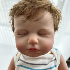 Adorable 18" Newborn Baby Doll Reborn, Soft Cuddly Body, Realistic 3D Skin