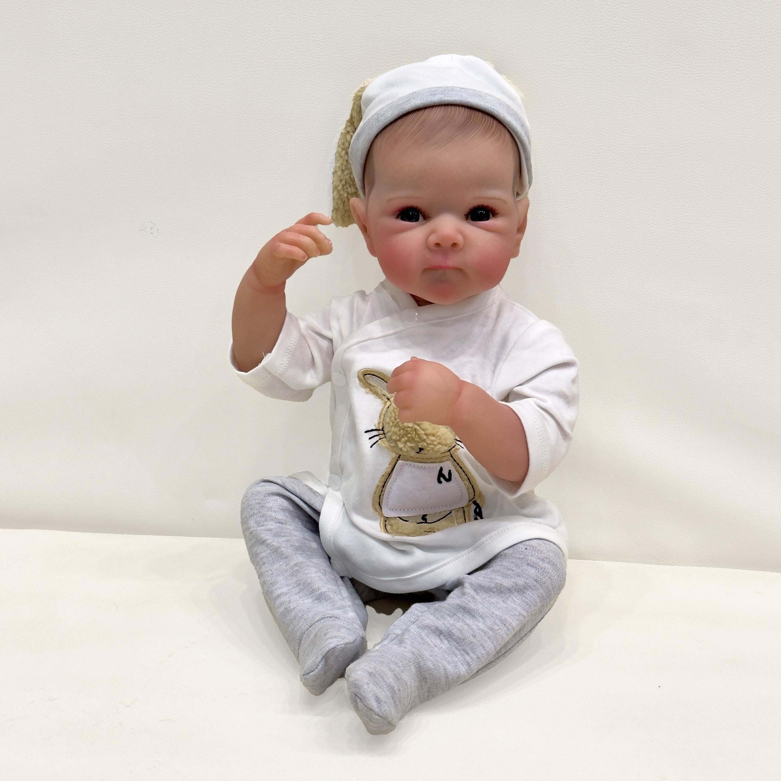 Reborn Baby Bettie Boy Doll Full Vinyl Body Charming Eyes