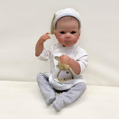 Reborn Baby Bettie Boy Doll Full Vinyl Body Charming Eyes