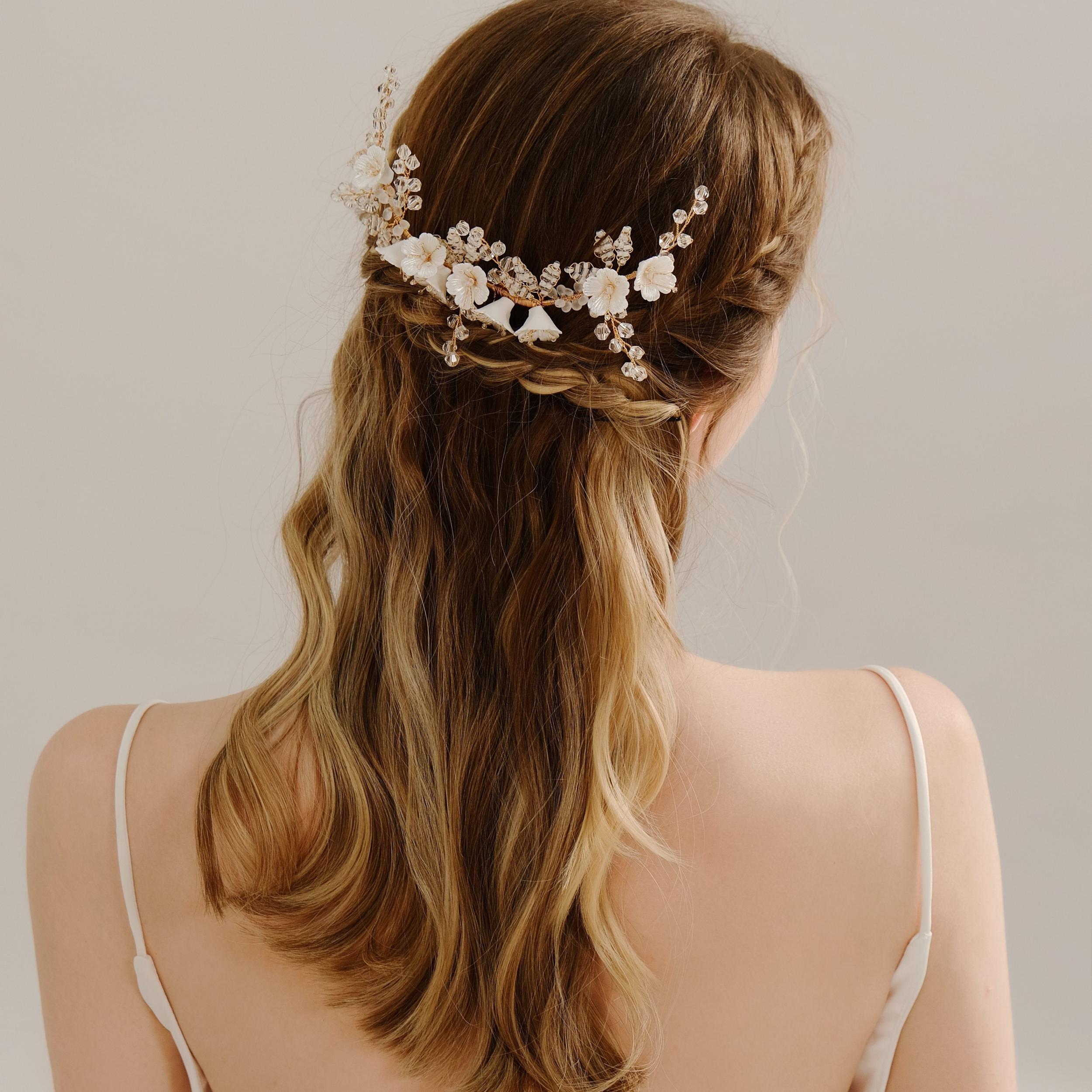Bridal Hair Comb Vine Bridal Headpieces For Wedding Hair Accessories