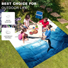 Marine Element Seaside Picnic Mat Waterproof Sandproof Beach Mat