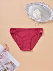 7 Pack Plus Size Underwear Set Women's Plus Ribbed Lace Panties Set