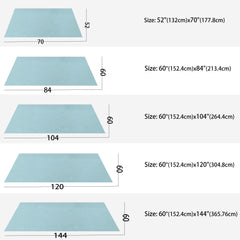 Natalie Gray Polyester Rectangle Tablecloth Wrinkle Resistant