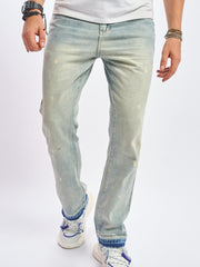 Loose Fit Distressed Denim Jeans Mens Casual Street Style Pants
