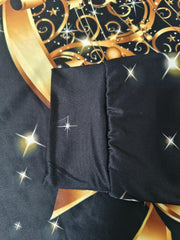 Glitter Christmas Tree Print One Shoulder Dress