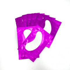 50 Pairs Under Eye Pads Purple Eyelash Brush Eye Patch For Beauty Salon