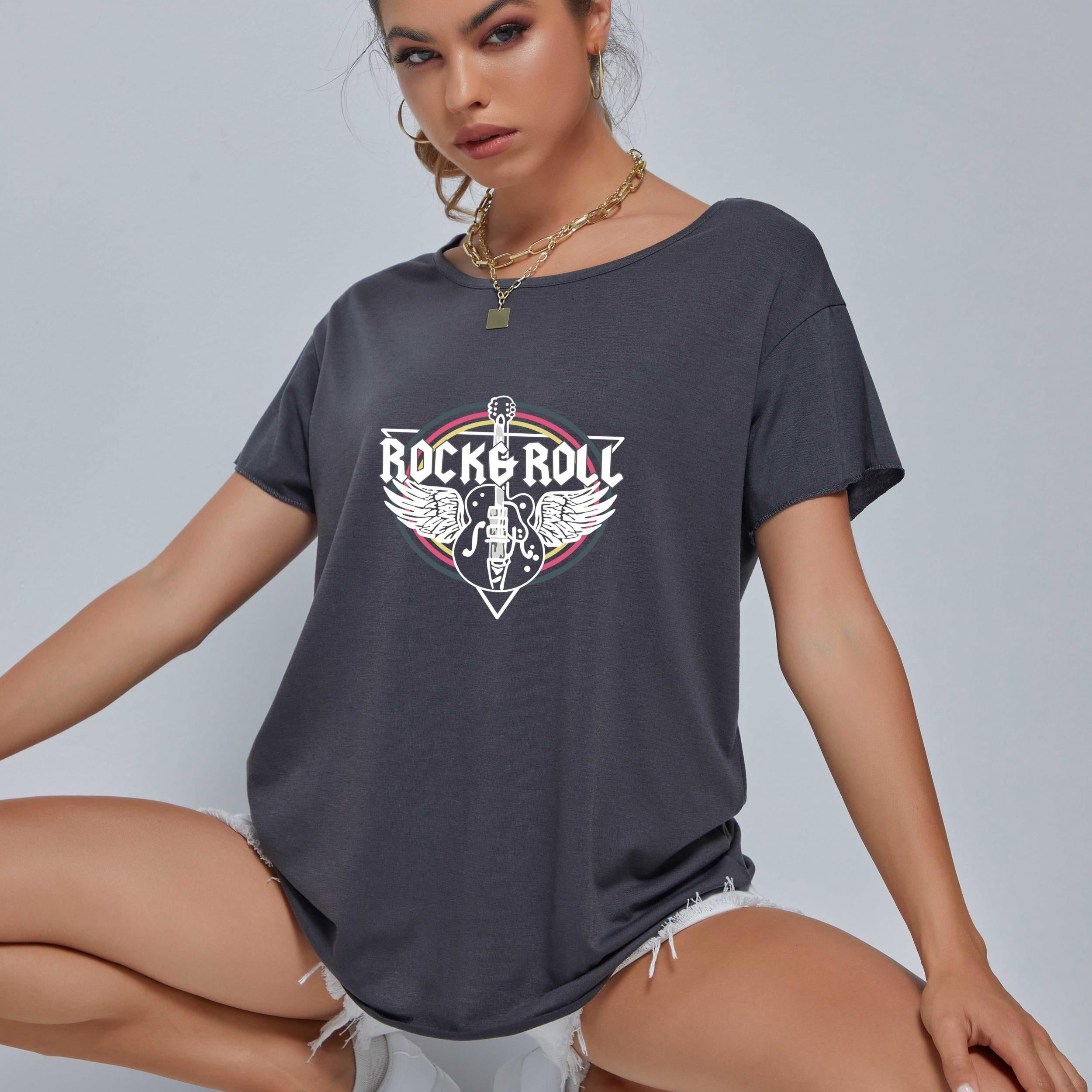 Rock Music Graphic Casual Sports Tank Top