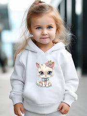 Cat Print 2pcs Girls Outfits For Sports Spring Fall Outdoor Gift