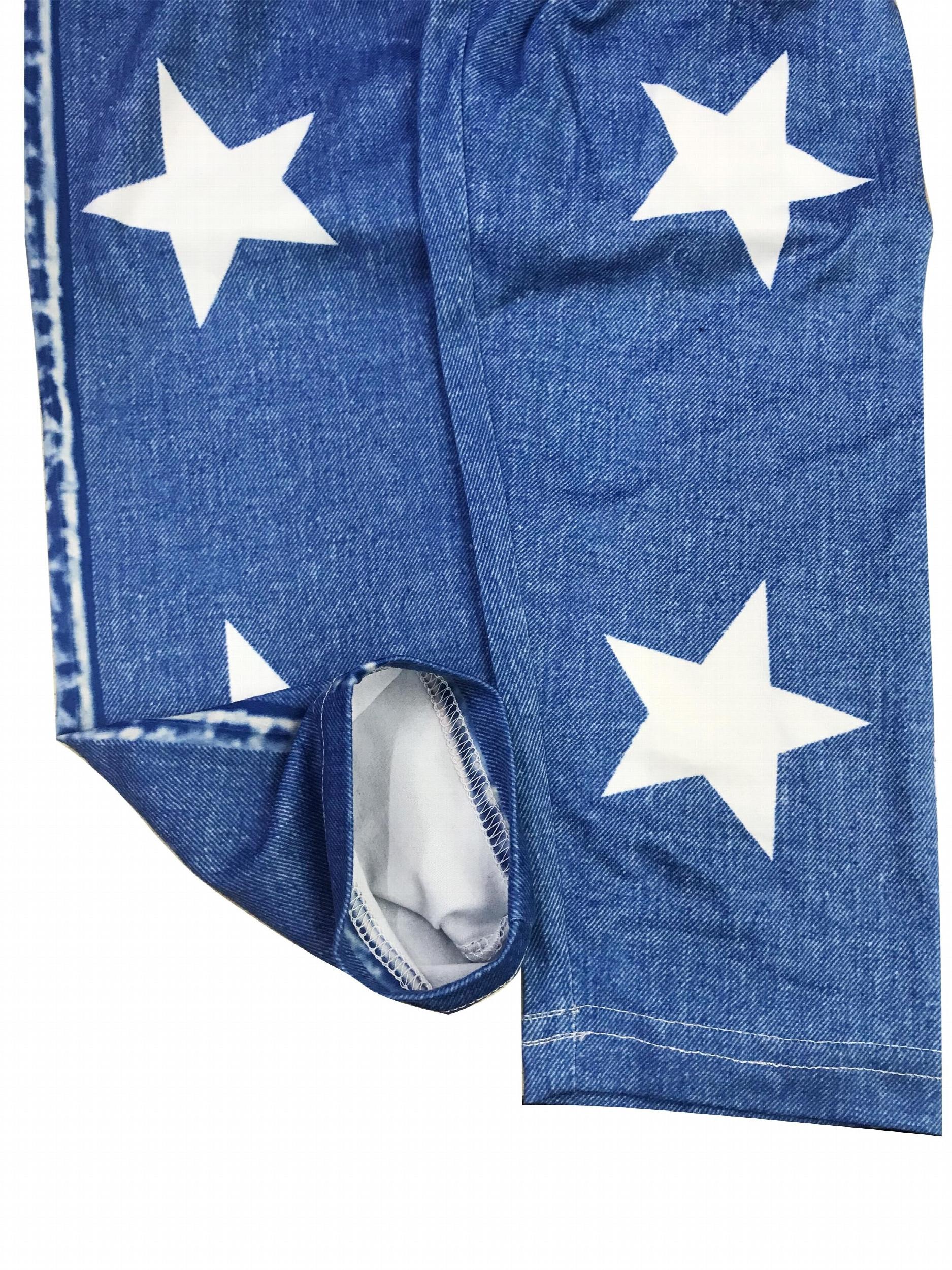 Star Print Skinny Leggings Stretchy Women's Clothing
