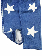 Star Print Skinny Leggings Stretchy Women's Clothing