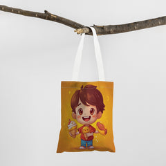 Cute Cartoon Dessert Print Tote Bag for Women