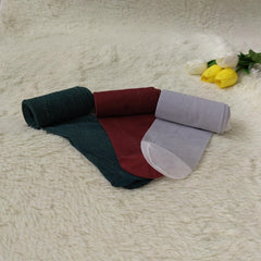 3-Pack Solid Slim Tights High Waist Semi-Sheer Footed Pantyhose