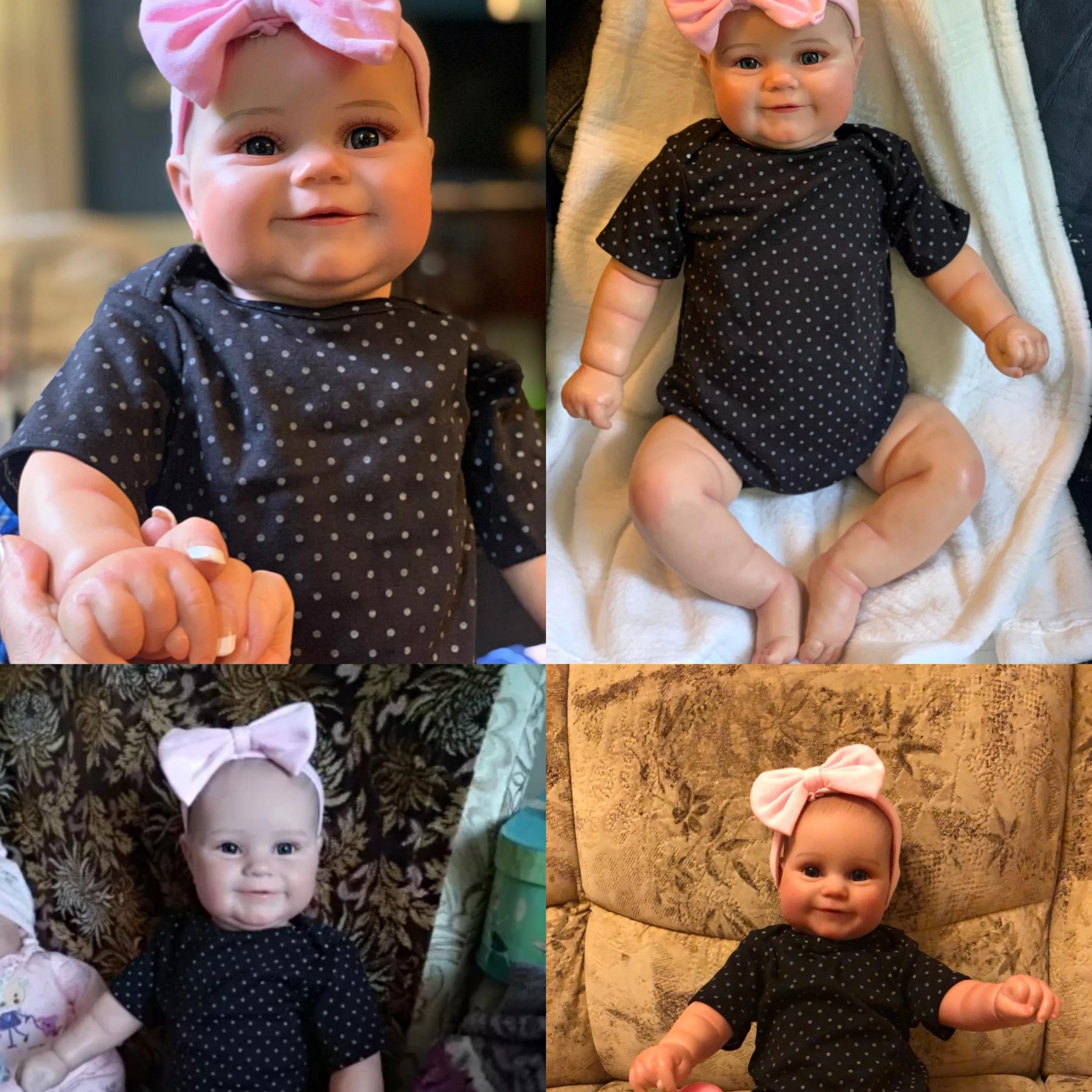 19 Inch Reborn Dolls Hand Painted Newborn Size Soft Vinyl Doll