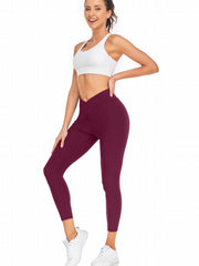 High Waist Wide Waistband Leggings Sports Fitness Yoga Pants