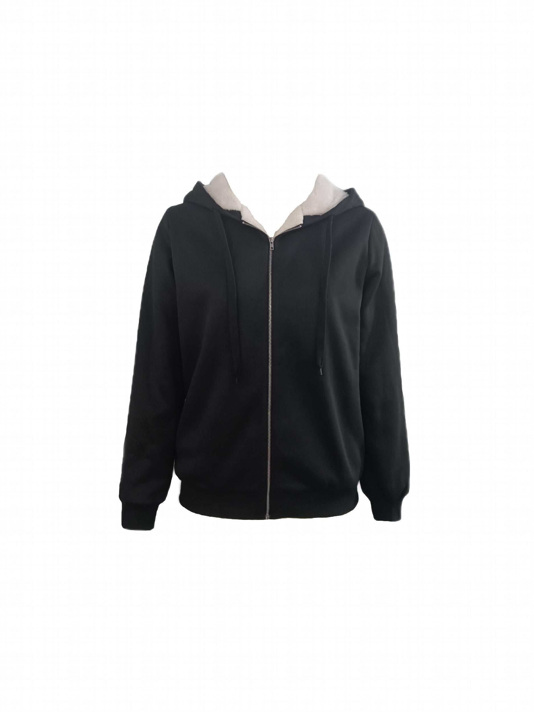 Y2K Solid Zip Up Hoodie Long Sleeve Sweatshirt