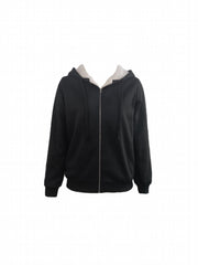 Y2K Solid Zip Up Hoodie Long Sleeve Sweatshirt