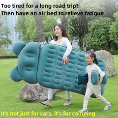 Cartoon Car Bed Flocking Travel Mattress with Stopper